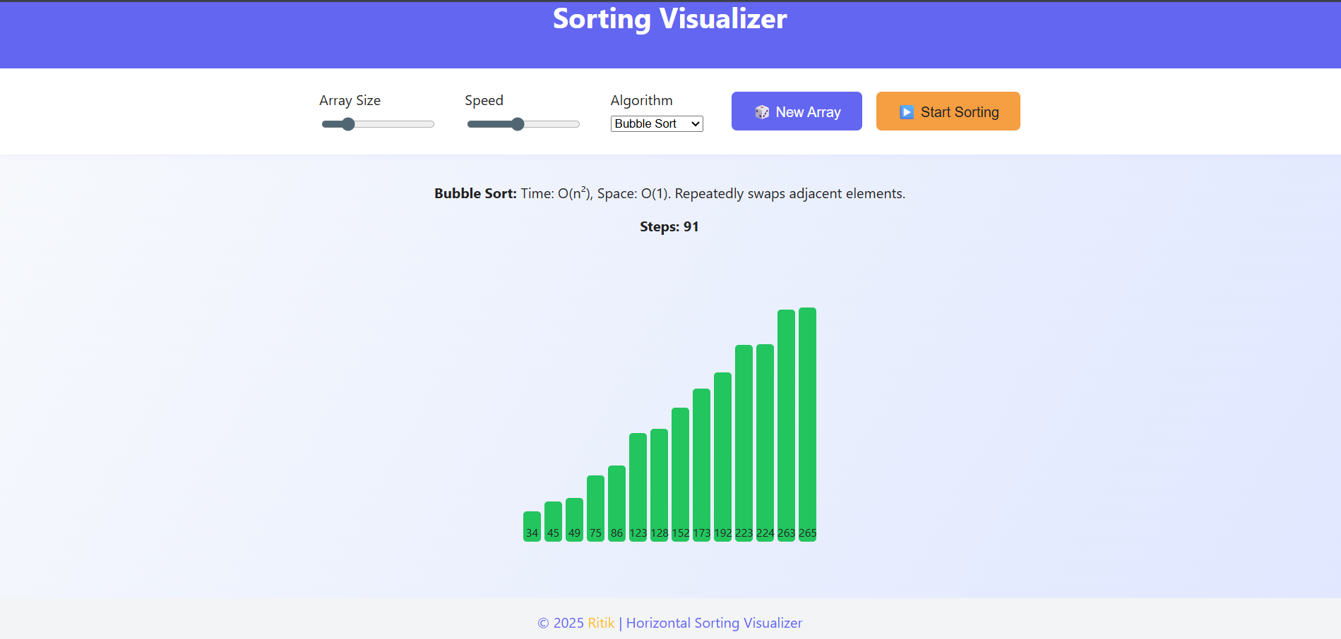 Sorting Visualizer